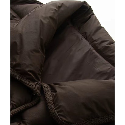 ラポミ プチ LA POMME petit Diamond Quilted Collared Down Jacket/ダイヤモンドキルト襟付きダウンジャケット （Brown）｜詳細画像