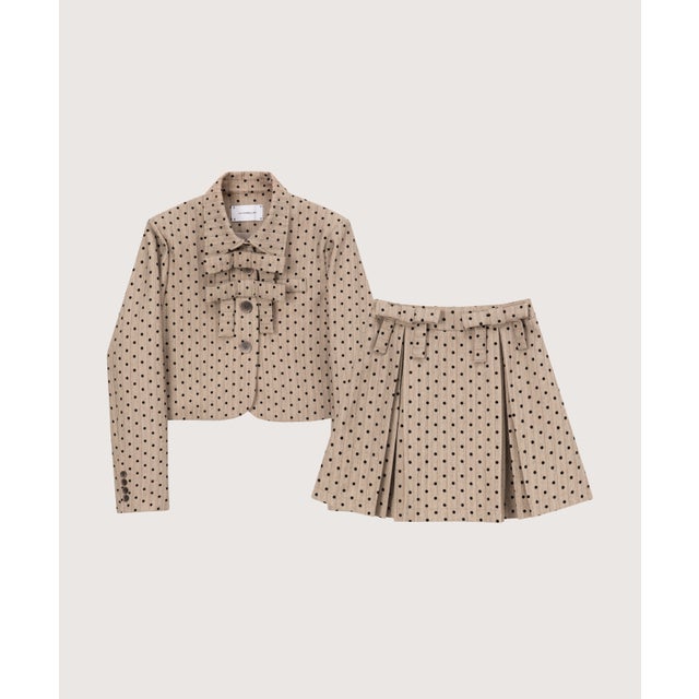 Romantic Ribbon Deco Set-Up/ロマンティックリボンデコセットアップ （Beige）