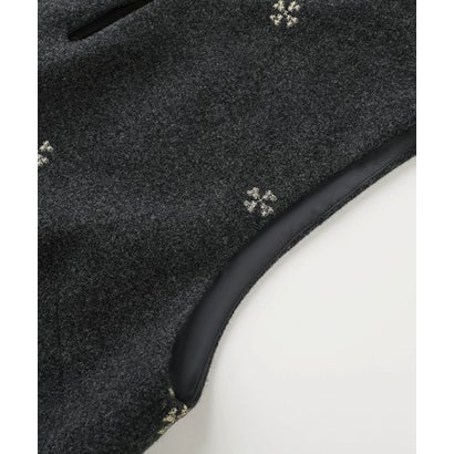 Texture Embroidery Vest One Piece/テクスチャー刺繍ベストワンピース （Gray）｜詳細画像