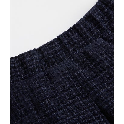 ラポミ プチ LA POMME petit Denim Contrast Tweed Cropped Jacket Set Up/デニムツイードクロップドジャケットセットアップ （Navy）｜詳細画像