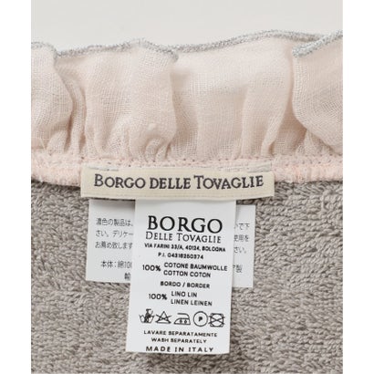 《予約》BORGO DELLE TOVAGLIE/ボルゴ デレ トヴァーリ 別注ラメフリルタオルハンカチ （シルバー）｜詳細画像