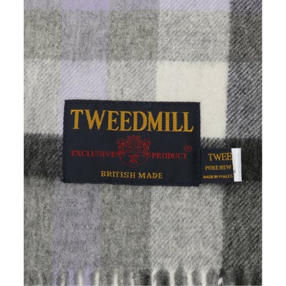 TWEEDMILL / ツイードミル ウールチェックストール 70*190cm （ブラウン）｜詳細画像