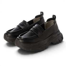 厚底スニーカーローファー （BLK）