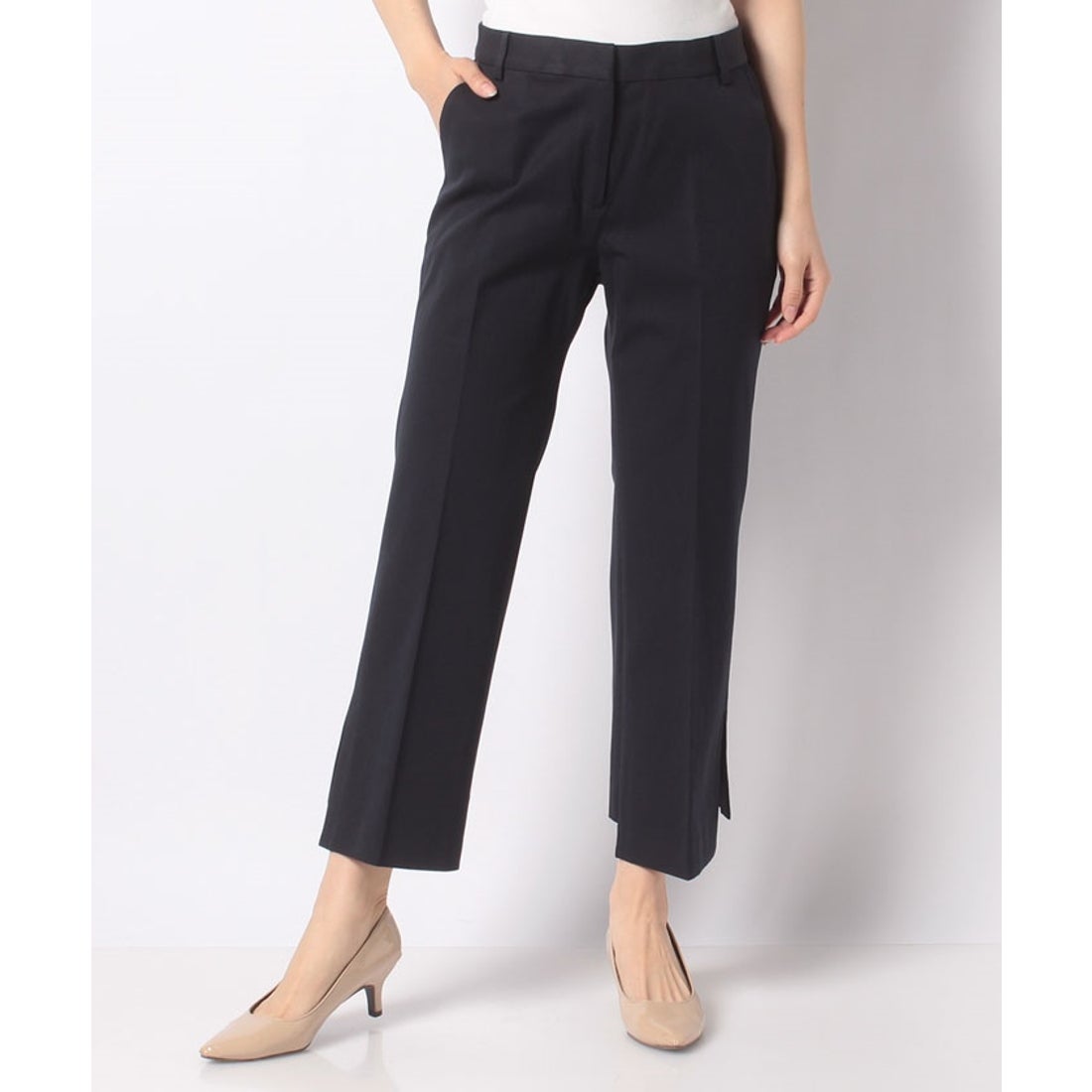 ラピーヌ ブルー LAPINE BLEUE 【洗える】2WAYストレッチ スリット入り 