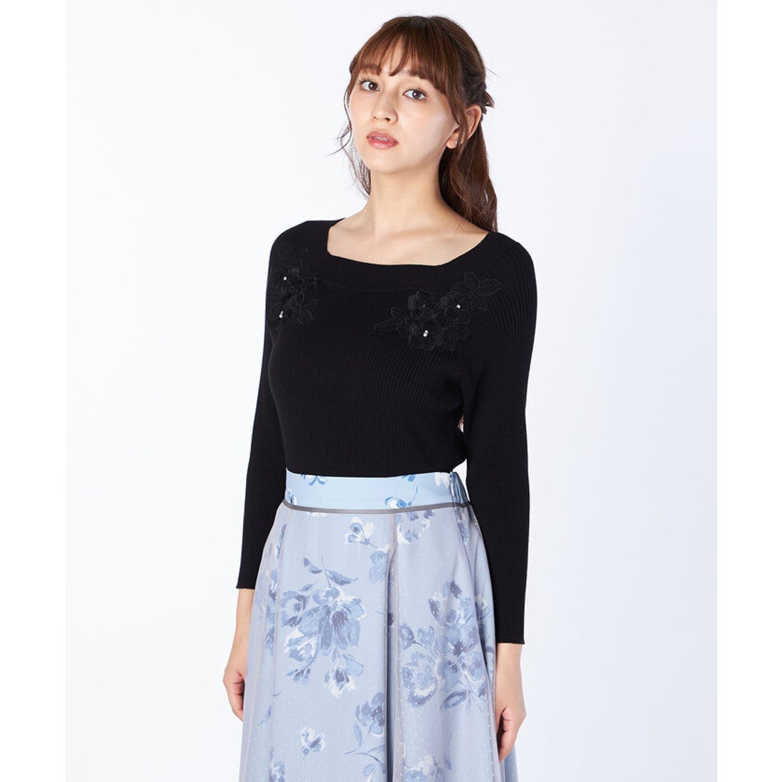 レッセ・パッセ Flowerビジューカノコプルオーバー レディース 花柄 