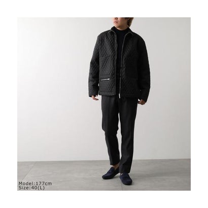LAVENHAM 中綿ジャケット BLACK EDITION HIGH NECK RIB LV14047 （F44/SABLE-BLACK/ブラック）｜詳細画像