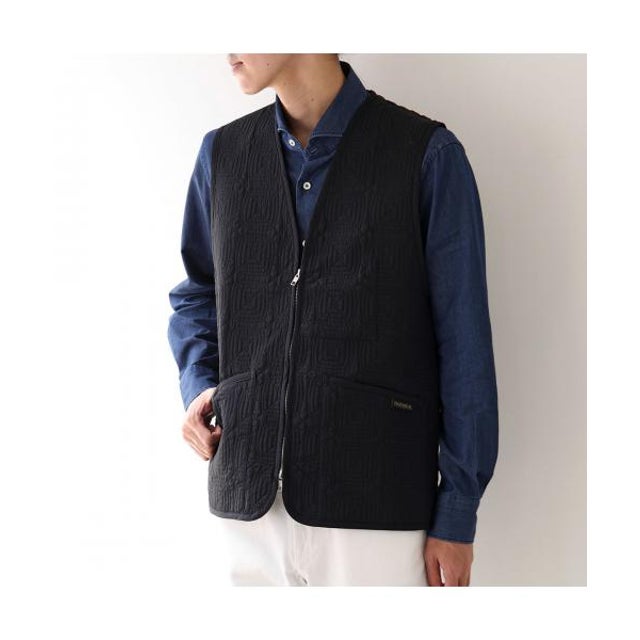 中綿ベスト BLACK EDITION ZIPPED LINER LV14025 （102/BLACK）