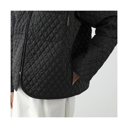 LAVENHAM 中綿ジャケット HIGH NECK RIB JACKET LV14120 （F44/SABLE-BLACK/ブラック）｜詳細画像