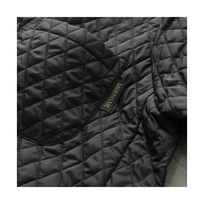 LAVENHAM 中綿ジャケット HIGH NECK RIB JACKET LV14120 （F44/SABLE-BLACK/ブラック）｜詳細画像