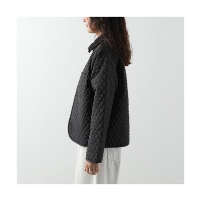 LAVENHAM 中綿ジャケット HIGH NECK RIB JACKET LV14120 （F44/SABLE-BLACK/ブラック）｜詳細画像