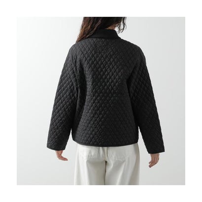 LAVENHAM 中綿ジャケット HIGH NECK RIB JACKET LV14120 （F44/SABLE-BLACK/ブラック）｜詳細画像