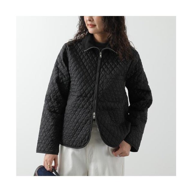 中綿ジャケット HIGH NECK RIB JACKET LV14120 （F44/SABLE-BLACK/ブラック）