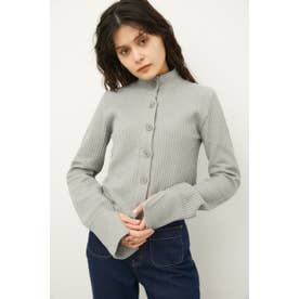 FRONT BUTTON THERMAL TOPS GRY