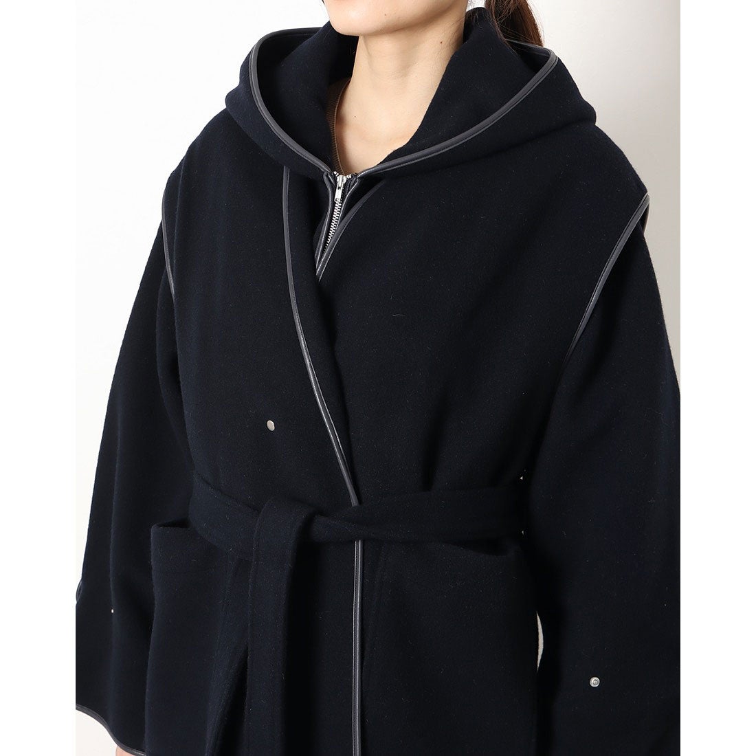 LADYMADE ベストレイヤードショートフードコート レディメイド 