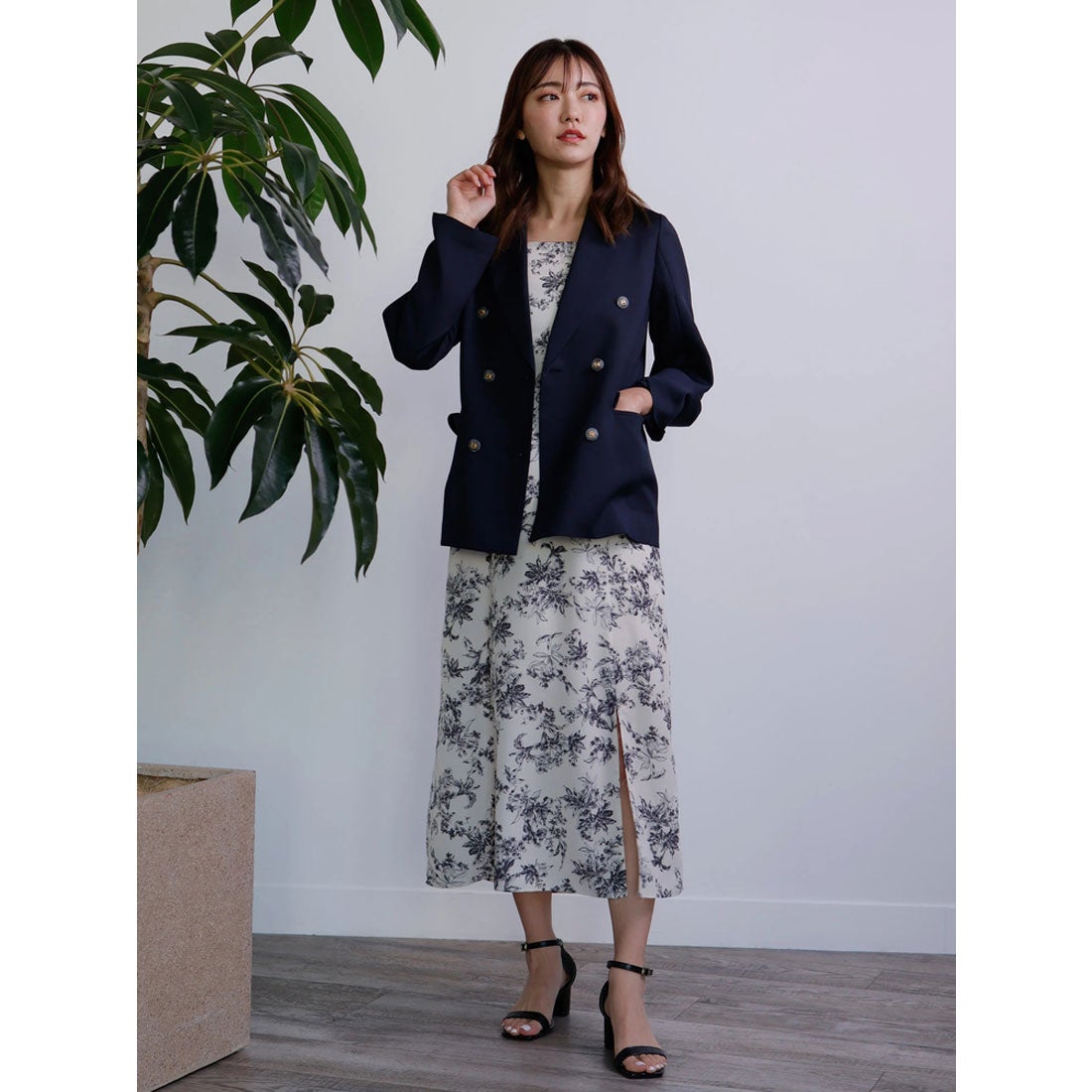 レディメイド LADYMADE ダブルクロスオープンスリーブジャケット 