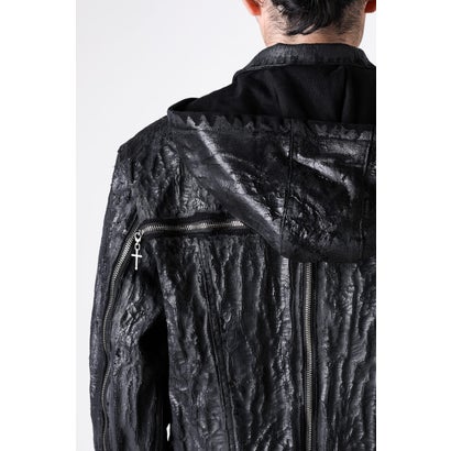 Hard Coating Cross Bomber Jacket （Black）｜詳細画像