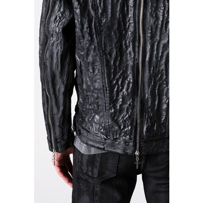 Hard Coating Cross Bomber Jacket （Black）｜詳細画像