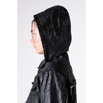 Hard Coating Cross Bomber Jacket （Black）｜詳細画像