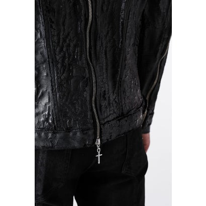 Hard Coating Cross Bomber Jacket （Black）｜詳細画像