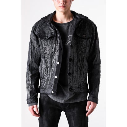 Hard Coating Cross Bomber Jacket （Black）｜詳細画像