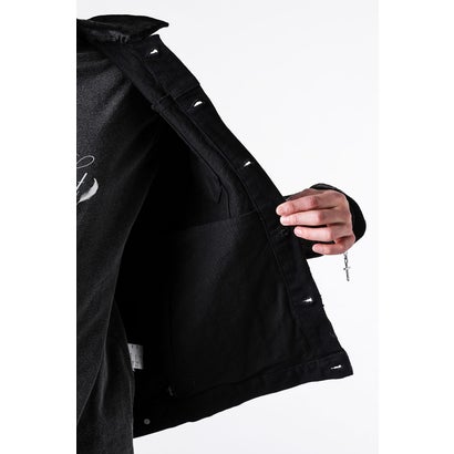 Hard Coating Cross Bomber Jacket （Black）｜詳細画像