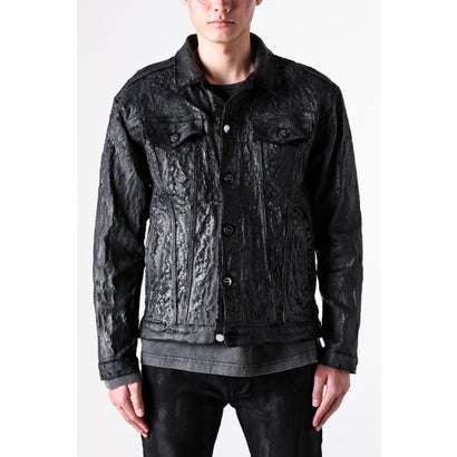 Hard Coating Cross Bomber Jacket （Black）｜詳細画像