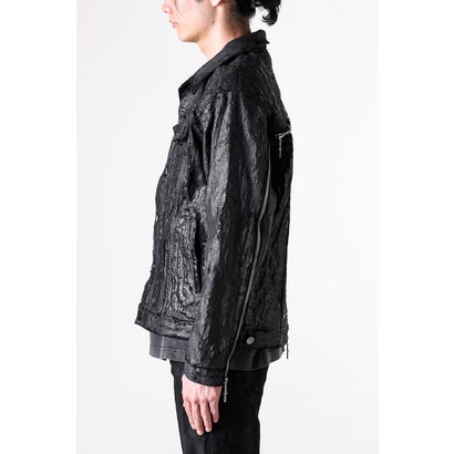 Hard Coating Cross Bomber Jacket （Black）｜詳細画像