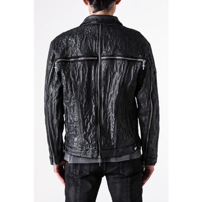 Hard Coating Cross Bomber Jacket （Black）｜詳細画像