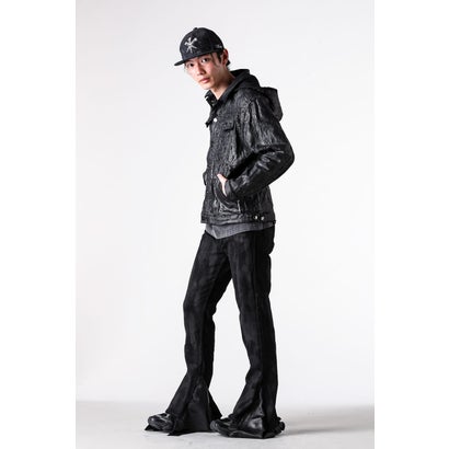 Hard Coating Cross Bomber Jacket （Black）｜詳細画像