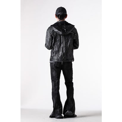 Hard Coating Cross Bomber Jacket （Black）｜詳細画像