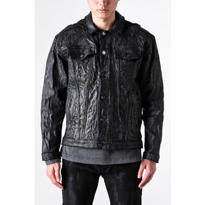 Hard Coating Cross Bomber Jacket （Black）｜詳細画像