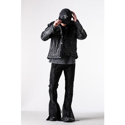 Hard Coating Cross Bomber Jacket （Black）｜詳細画像
