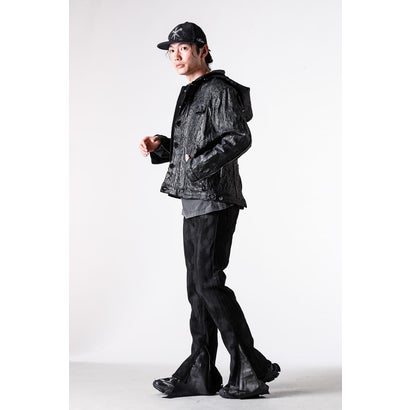 Hard Coating Cross Bomber Jacket （Black）｜詳細画像
