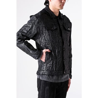 Hard Coating Cross Bomber Jacket （Black）｜詳細画像