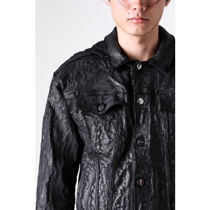 Hard Coating Cross Bomber Jacket （Black）｜詳細画像