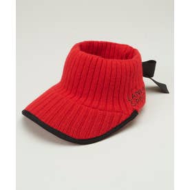 【値下げ】ディッセンバーメイ フロントロゴシャギーニットサンバイザー LANVIN SPORT ニットサンバイザー -デサントストア-DESCENTE STORE-