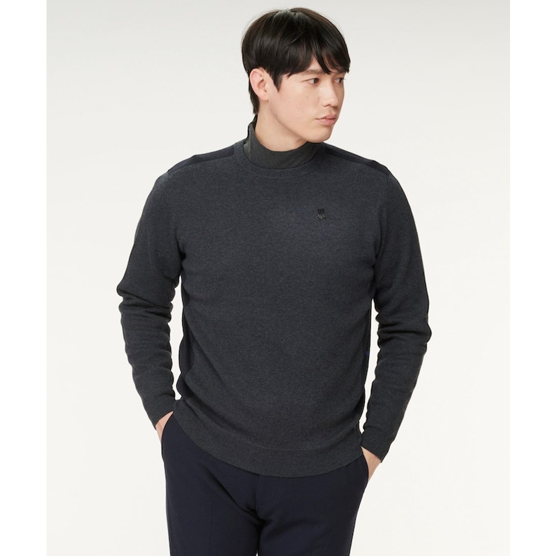 LANVIN SPORT クルーネック長袖セーター【アウトレット】 -デサント