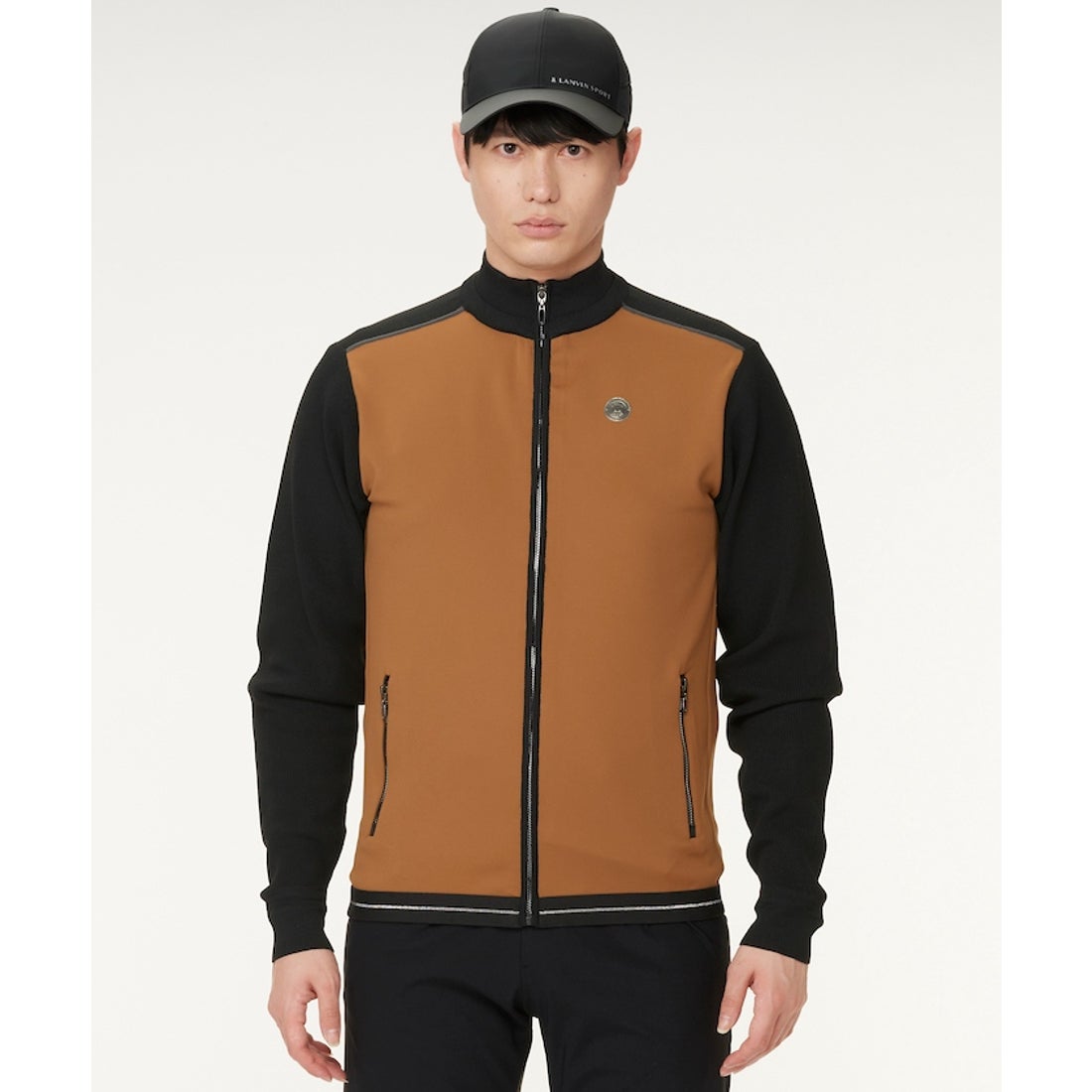 LANVIN SPORT ハイブリッドニットブルゾン【アウトレット】（ブラック 