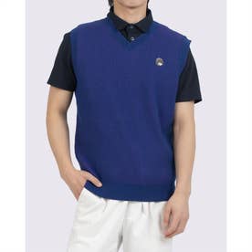 ランバン スポール LANVIN SPORT シャンブレーニットベスト -デサント