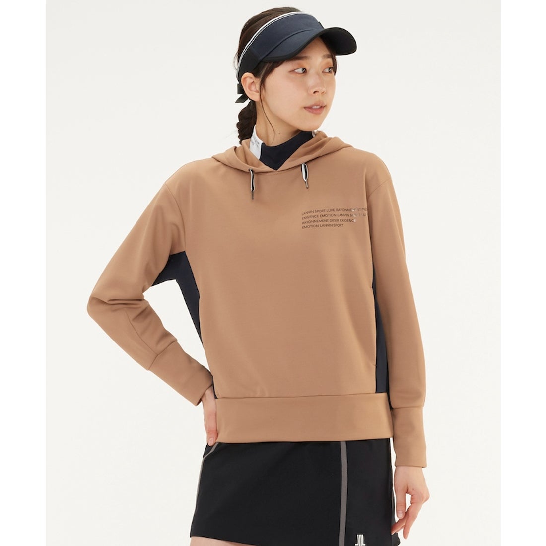 LANVIN SPORT 【WEB限定】ダンボールニットパーカー【吸汗速乾/UV