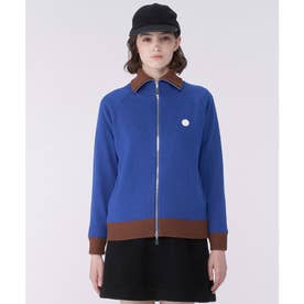 ロールカラー前開きセーター【防風】