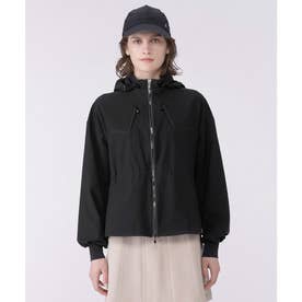 LANVIN SPORT ブラック ジップアップジャケット 38 ランバン スポール LANVIN SPORT レクタスストレッチブルゾン【はっ水