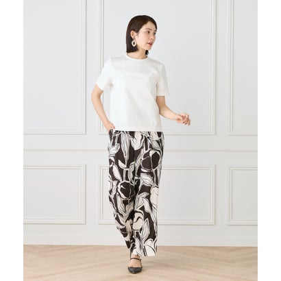 ラヴェイユ バイ スーペリアクローゼット la veille by SUPERIOR CLOSET 《大きいサイズ》シンプルTシャツ （ダークブラウン4）｜詳細画像