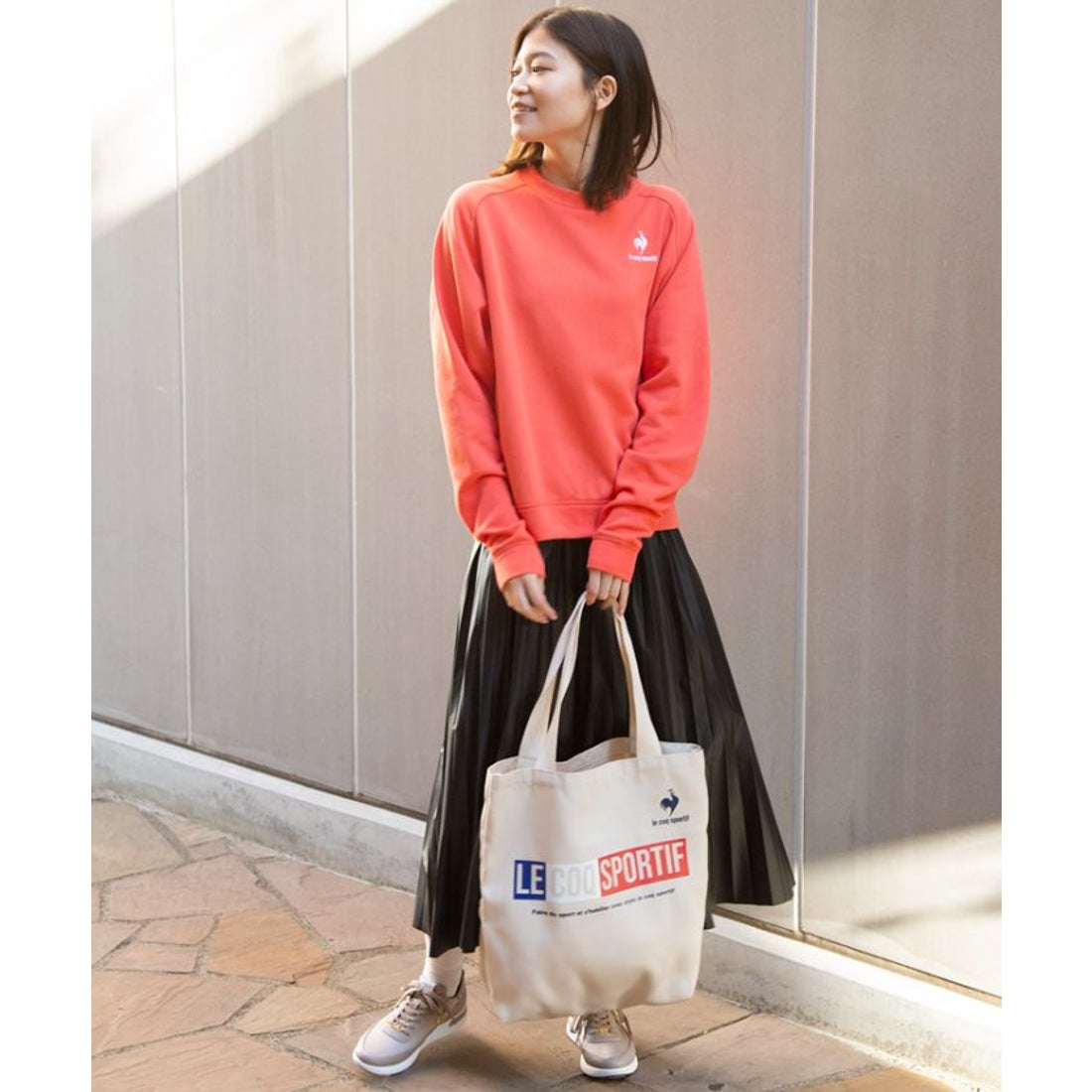 le coq sportif キャンバストートバッグ （トリコロール） -デサント 