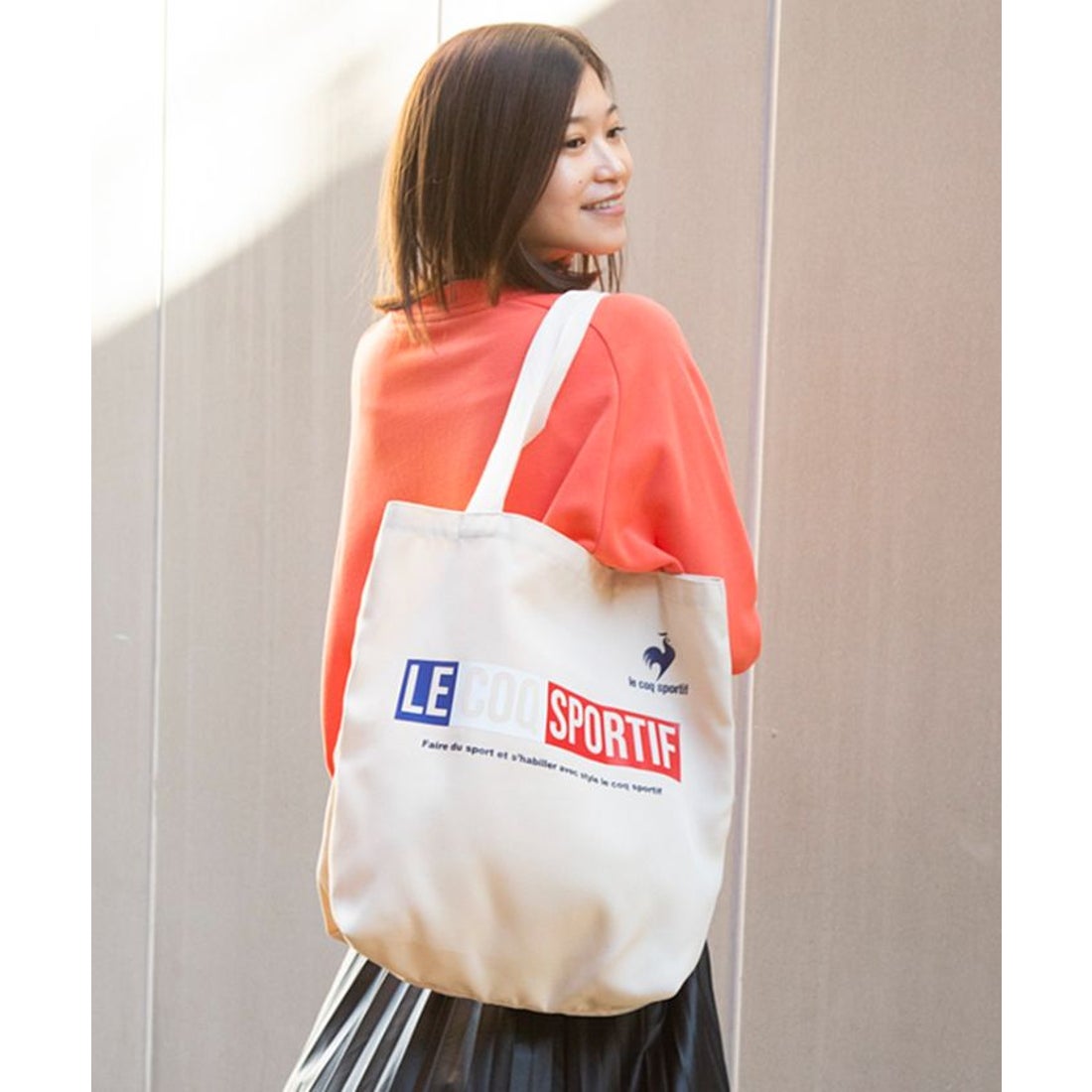le coq sportif キャンバストートバッグ （トリコロール） -デサント 