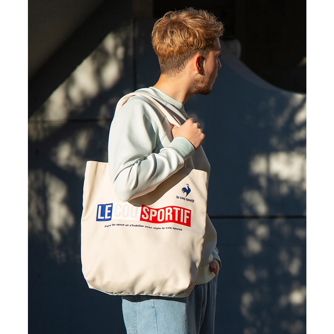 le coq sportif キャンバストートバッグ （トリコロール） -デサント 