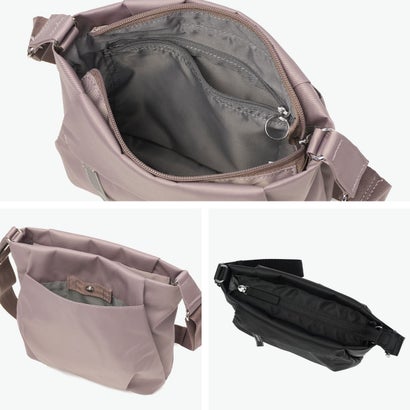ショルダーバッグ レディース ブランド 軽量 バッグ 斜めがけ 大人 小さめ 撥水 3L スクエア型 ショルダー おしゃれ ミニショルダー 斜めがけバッグ スポーティ 6W09 20271 （ウォームグレー）｜詳細画像