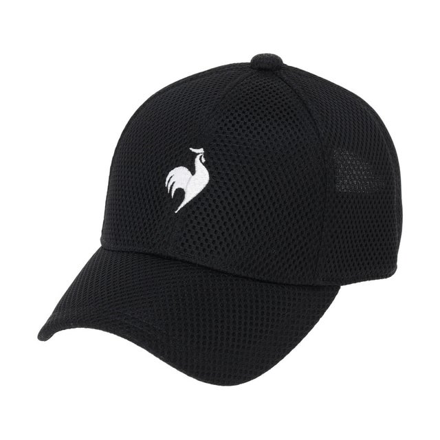 テニス Wラッセルメッシュキャップ メンズ 帽子 吸汗速乾 通気性 軽量 蒸れにくい 抗菌防臭 （BK00 ブラック）