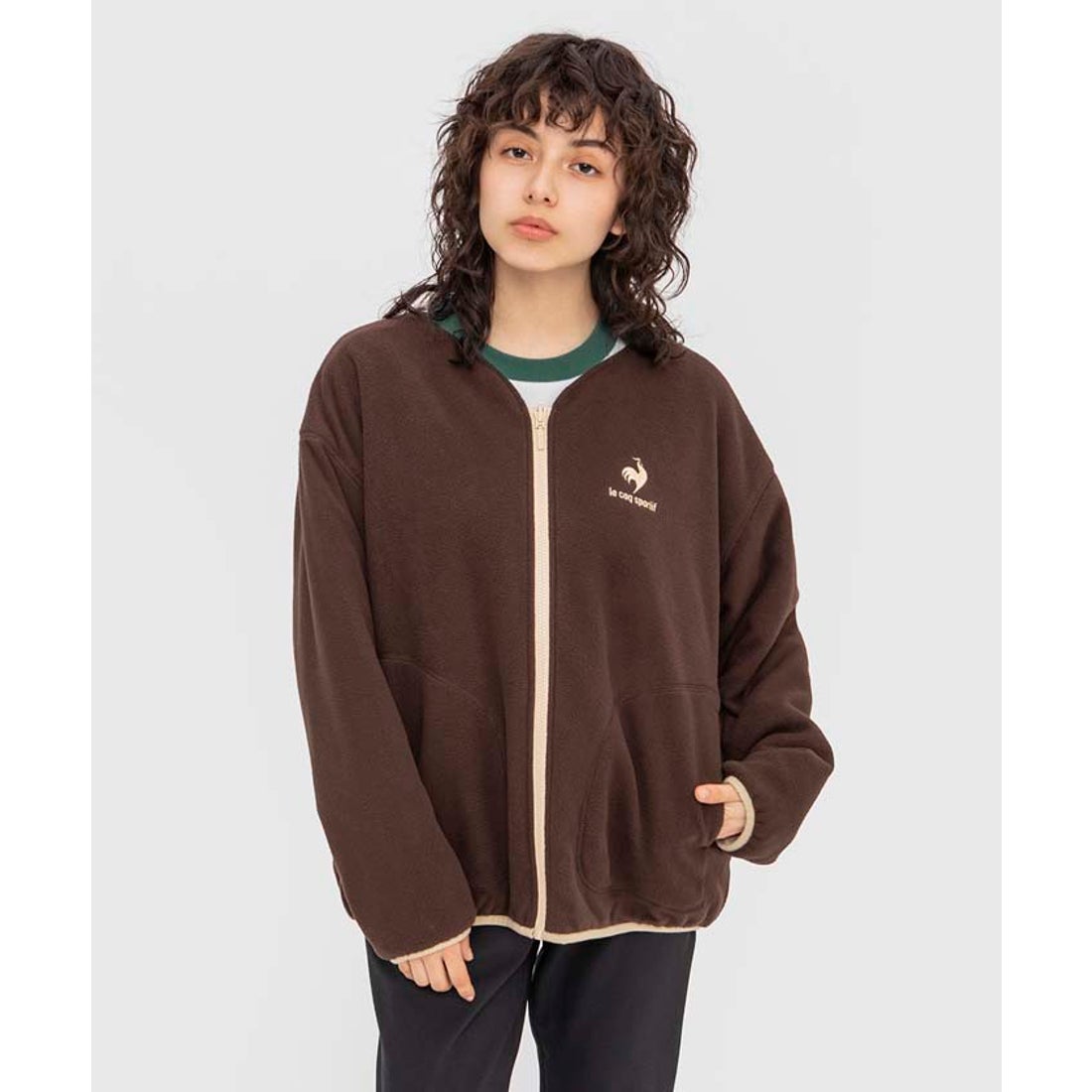 le coq sportif リバーシブルフリースジャケット【アウトレット 