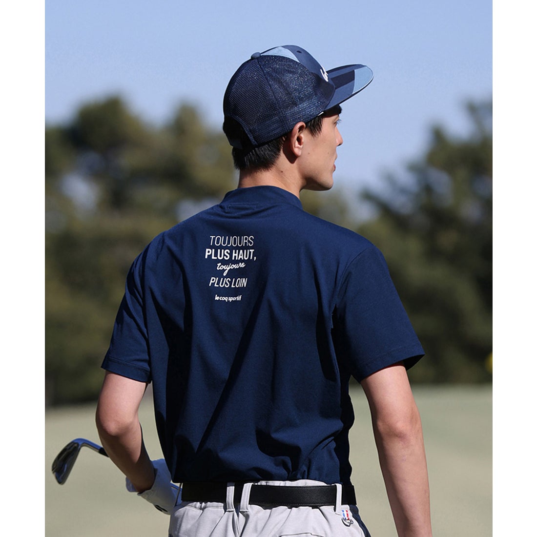 le coq sportif golf モックネック半袖シャツ (吸汗速乾/UV CUT(UPF15